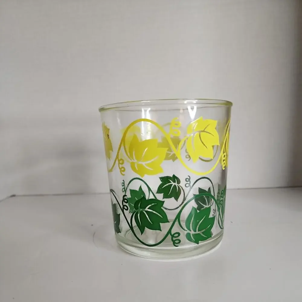 VTG Hazel Atlas Glass Sour Cream 4